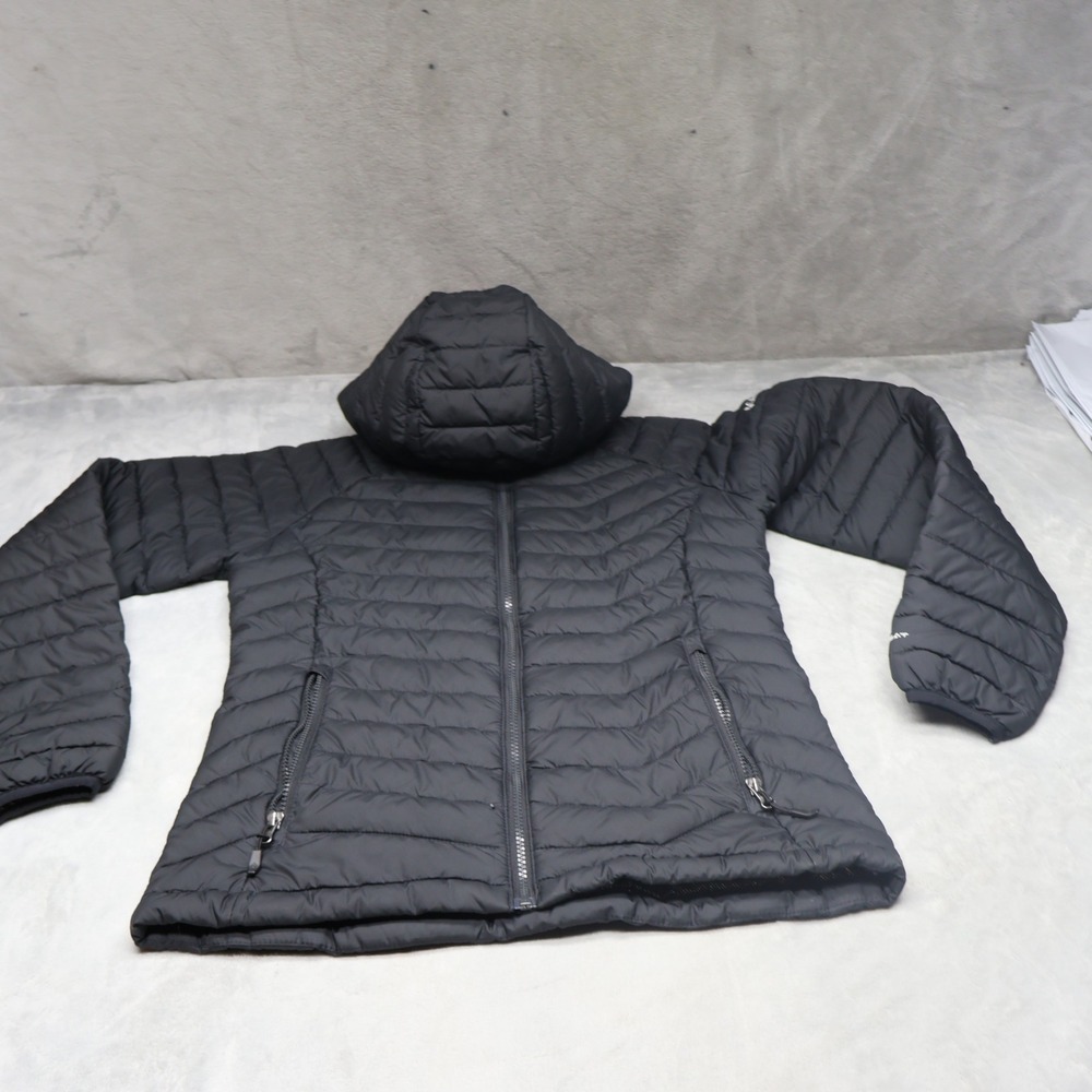 Columbia Black Quilted Puffer Jacket with Hood Size M
